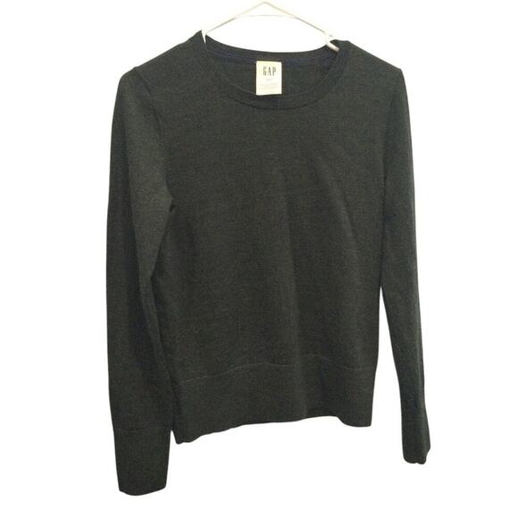 Gap Womens Merino Wool Crew Neck Sweater Size XS Olive Green Preppy Classic Fall - Picture 1 of 8